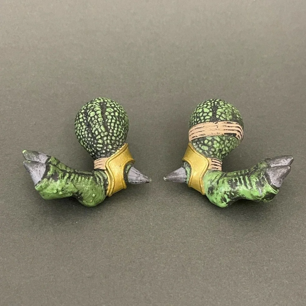 Mega Bloks Green Dragon Feet AS0988958 AS0988959 Replacement Add-on Pieces Parts